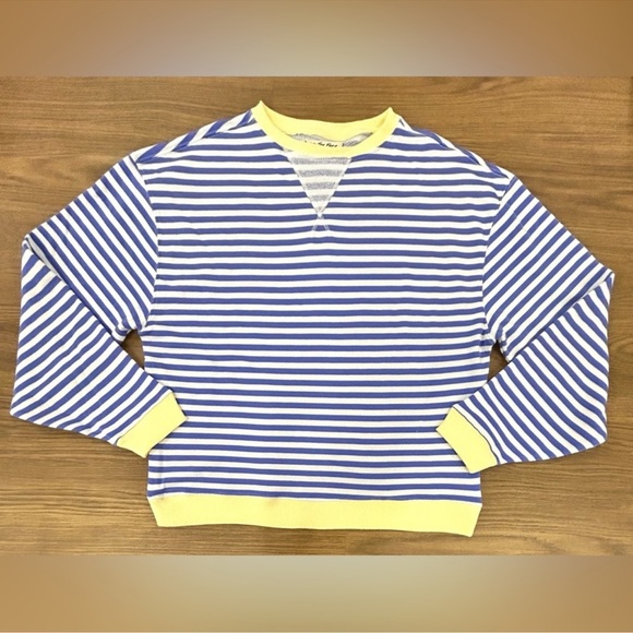 NEW Free People Classic Striped Oversized Crewneck - Picture 4 of 6